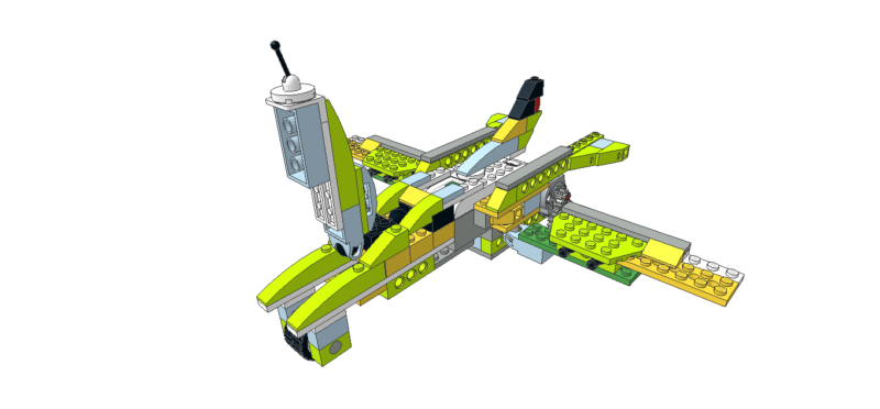 432 Lego wedo avión combate