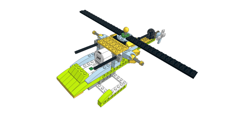 461 Lego wedo helicoptero apache